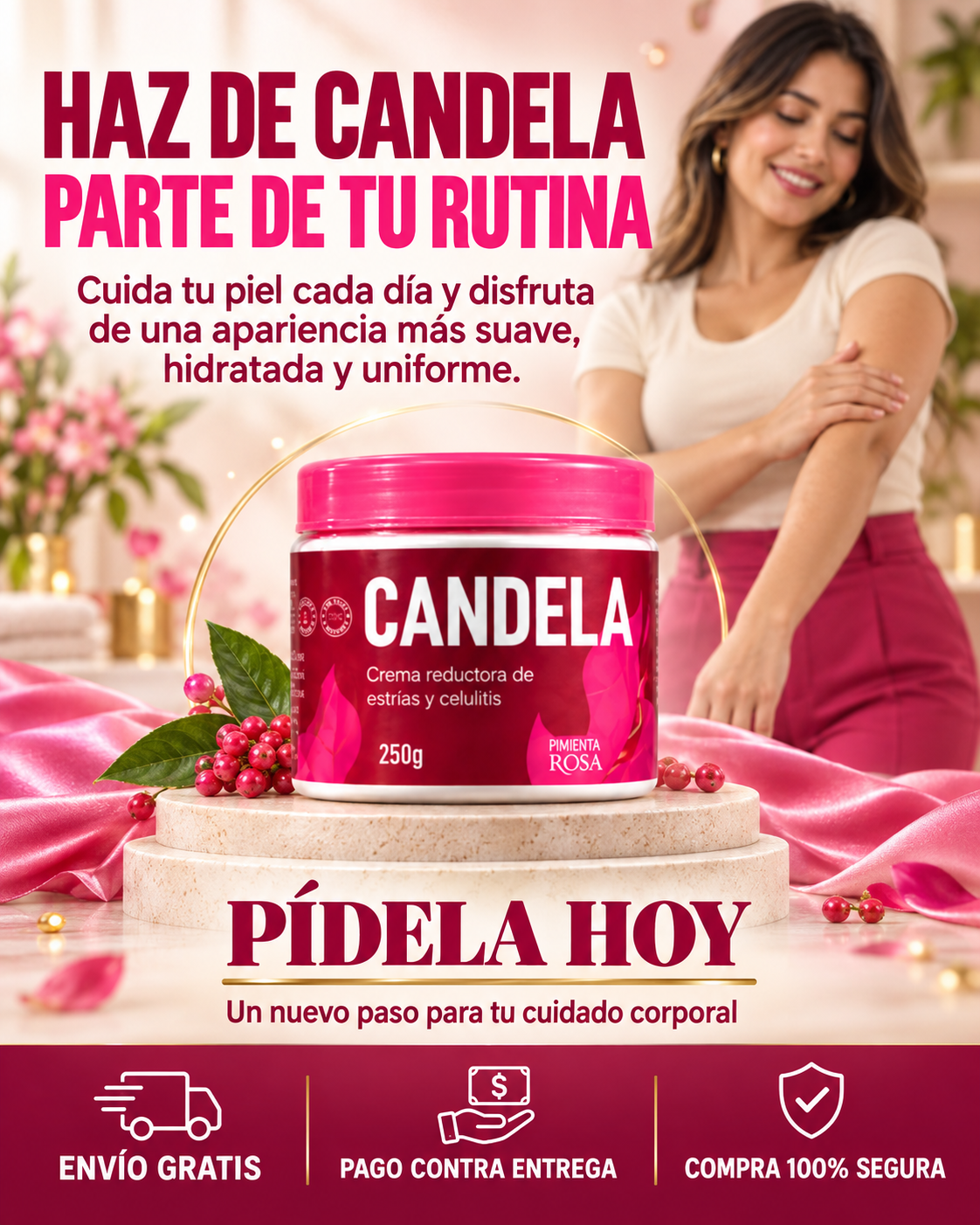 Candela Crema Corporal Reafirmante 3 en 1