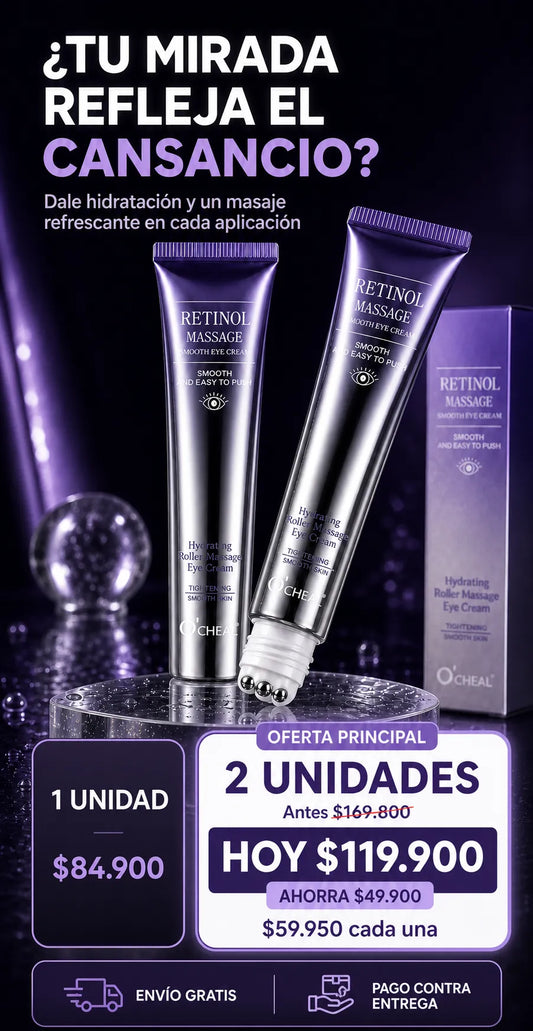 Retinol Crema Masajeadora para Contorno de Ojos